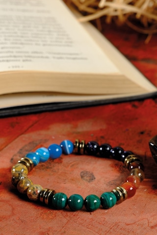 Ssilhoutte Doğaltaş Sertifikalı Oğlak Burcu Doğal Taş Kadın Erkek Bileklik Jasper,malahit,akik,ametist Hematit 8mm Çok Renkli