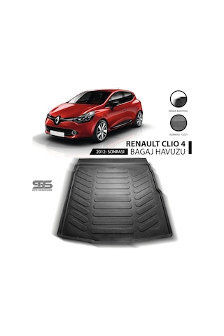 Renault Clio 4 Bagaj Havuzu 2012 Sonrası Havuzlu Bagaj Paspası