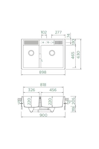 Schock Kallio M-175 Day Granit Eviye Beyaz