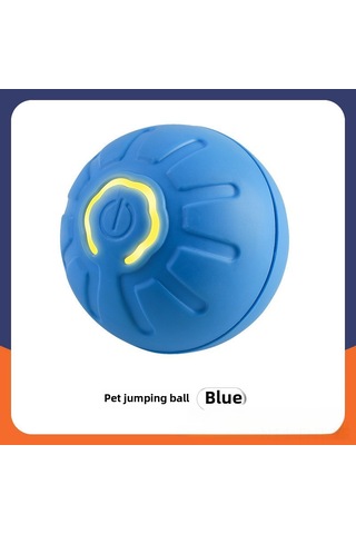 Hangfox Köpekler İçin Otomatik Egzersiz Topu - Dayanıklı Abs-silikon, İç/ön Dış Kullanım, Kendini Eğlendirir Ve Sıkıntıyı Giderir Mavi