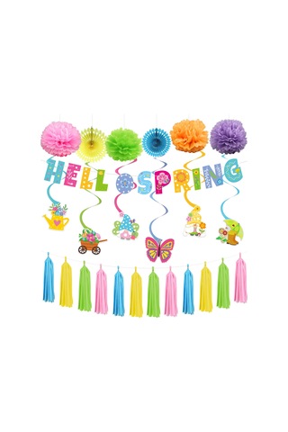 Gajeena Bahar Temalı Festivallere Ve Partilere Uygun Renkli Dekoratif Aksesuar Seti - Kolay Kurulum, Kaliteli Malzeme, Çok Amaçlı Kullanım