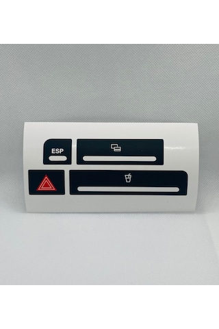 A4 B6 - B7 Kasa 2001-2008 Arası Dörtlü Sinyal Bardaklık Esp Düğmesi Sticker Etiket Tamir Kiti 1 Adet