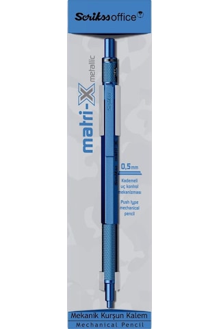Scrikss Matri-x Versatil 0.5 Mm Metalik Mavi Şeffaf Amb.