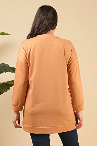 Ferace Kadın Oversize İki İplik Tesettür Tunik 001