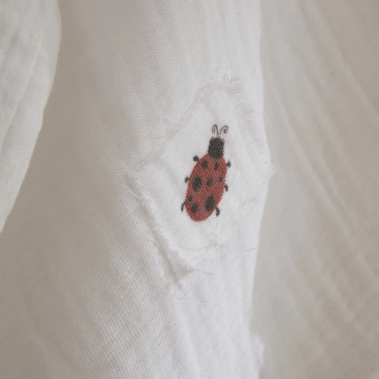 Ladybug 2'li Bebek Müslin Set 65x65 Cm Kırmızı Kırmızı
