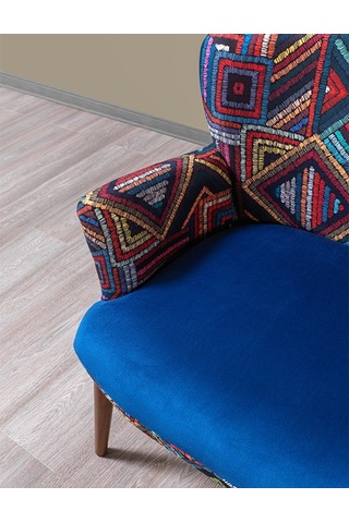 Bienvelle Mavi Çay Seti İkili Koltuk (Balkon, Salon, Cafe)