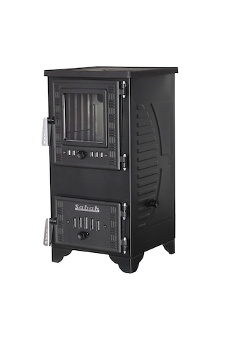 Sabah S102D Mini Dik Döküm Şömine Soba