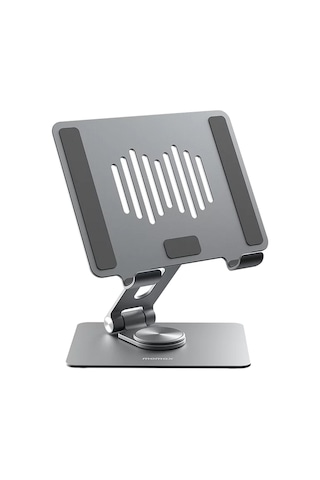 Momax KH5L1 Katlanır Dönebilen Telefon - Tablet Standı Titanyum