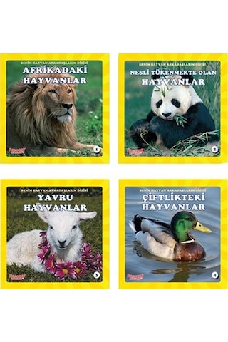 +4 Yaş Benim Hayvan Arkadaşlarım Dizisi 4’Lü Kitap Seti Yumurcak