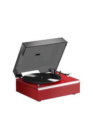 Hym s Lumi-s Kırmızı Dahili Bluetooth Hoparlörlü Retro Pikap Plakçalar