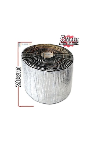 Kendinden Yapışkanlı Folyolu 20cmx5metre 9mm Oto Ses Yalıtım