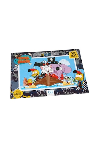 +3 Yaş Kral Şakir 35 Parça Frame Puzzle Ca-5049 (Ca Games)