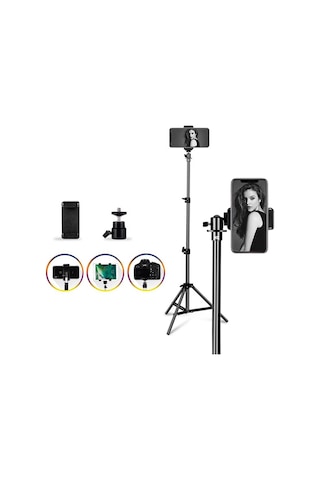 Microcase AL2496 3 Ayak Sabitleyici Alüminyum Cep Telefonu Kamera Tripodu