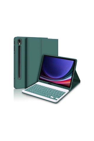 Galaxy Tab S10 Fe Uyumlu 10.9" Klavyeli Tablet Kılıfı Klavye + Stand