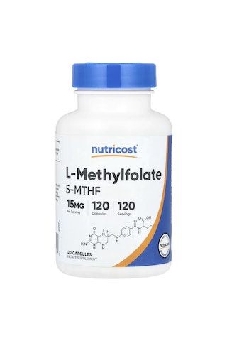 Nutricost L-methylfolate Women's Health 15mg 5-mthf Vegan 120 Capsules