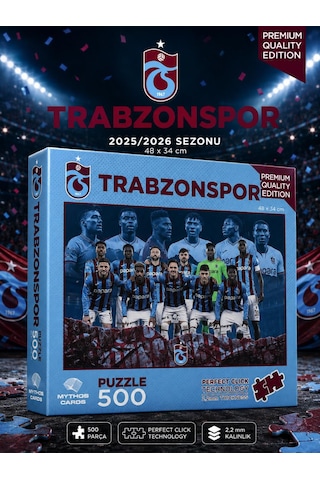 Mythos 500 Parça Puzzle Trabzonspor 2025/2026 Sezonu 48 X 34 Cm Resmi Lisanslı