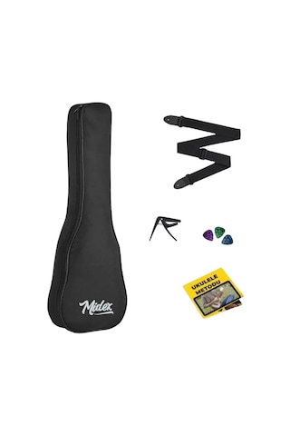 Midex Cs-26a Tenör Ukulele Kılıfı Askı Capo Pena