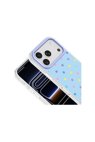 Maks Technology Apple Uyumlu iPhone 18 Pro Max Kılıf Airbag Tasarımlı Mkst Potik Sert Pc Kapak - Mavi