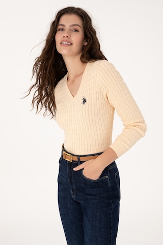 U.s. Polo Assn. Kadın Yavruağzı Kazak /triko 50313625-vr053 Yavruagzı