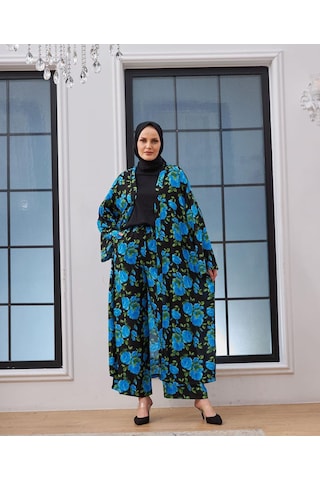Crveniruz Pantolon Ve Kimono İkili Takım Kırmızı