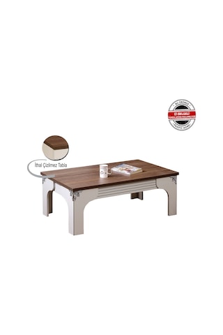 Gazel Orta Sehpa Beyaz/ Dikdörtgen Orta Sehpa