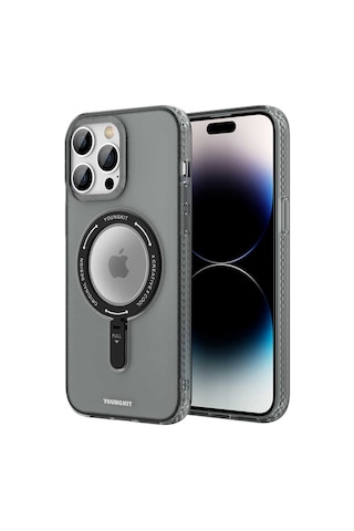 YoungKit Apple Uyumlu iPhone 14 Pro Kılıf Magsafe Şarj Özellikli Youngkit Rock Serisi Kapak Youngkit-10181
