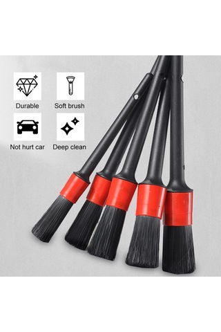 Oto Detay Fırçası, Araba Temizleme Fırçası, Islak Ve Kuru Kullanı