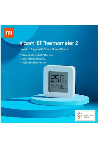 Xiaomi 3'lü Kablosuz Akıllı Termometre - Beyaz
