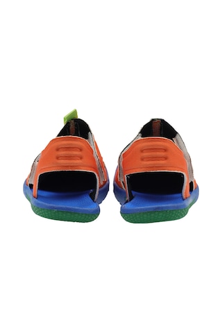 Panço Unisex Çocuk Cırt Cırtlı Turuncu Sandalet