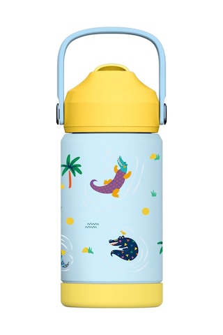 Sipnjoy - Flipsip Çocuk Su Termosu 360 Ml - Snappy Croc Sanppy Croc