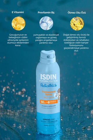 Isdin Fotoprotector Pediatrics Transparent Spray Wet Skin Spf 50 250 ML