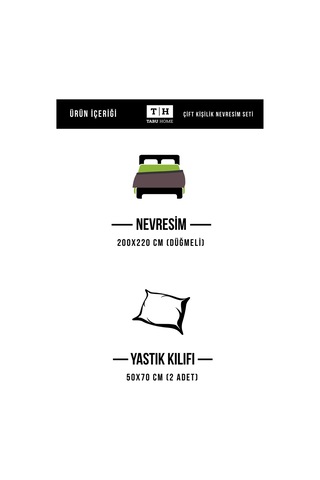 Tabu Home %100 Pamuklu Spring Çift Kişilik Nevresim Seti Beyaz - Toprak