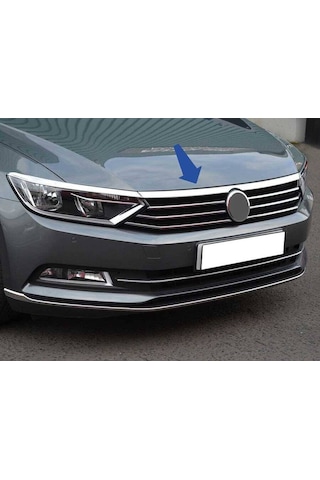 Vw Passat B8 Krom Ön Panjur Far Üstü Çıta 2015-2019 Arası