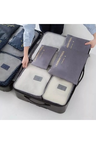 Lıtebag Valizdeki Eşya Ve Çarşafların Saklanması İçin Seyahat Düzenleyici 205352132 Gri