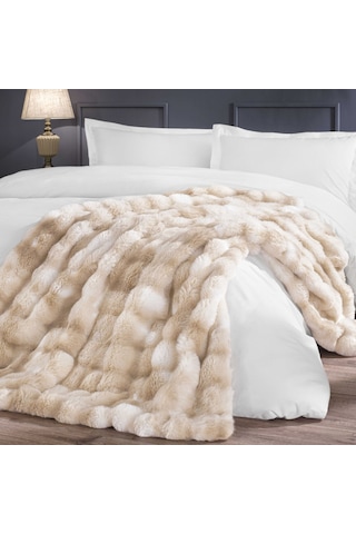 Linens Cozynest Throw Bej Bej