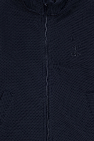 U.S. Polo Assn. Erkek Çocuk Fermuarlı Lacivert Sweatshirt 50290751-VR033