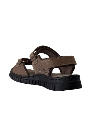 Forelli 38506 Arya-g Kum Kadın Comfort Deri Sandalet