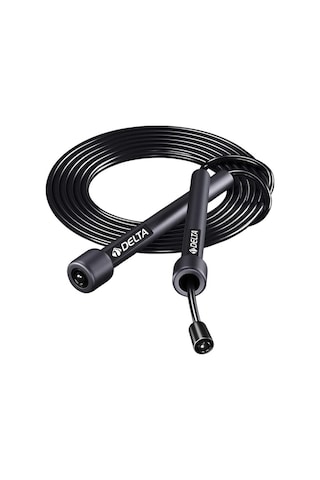 Delta Uzunluğu Ayarlanabilir Deluxe Atlama İpi 274 CM Siyah