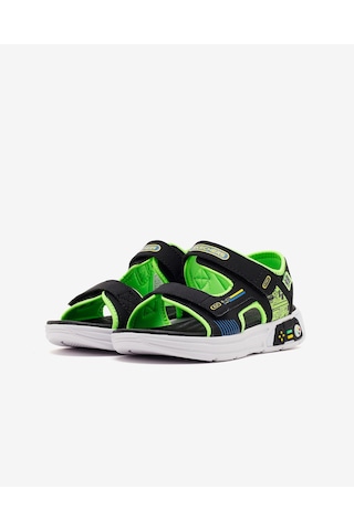 Skechers Power Splash Büyük Erkek Çocuk Siyah Sandalet 402271l Bklm Siyah