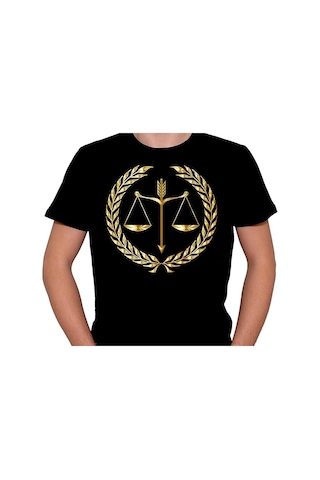 Avukat Adalet Terazi Hukuk Dava Eşitlik Tişört Unisex T-shirt 001