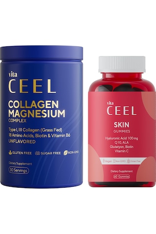 VitaCeel 2'li Cilt Vitamini Ve Collagen Tip 1, 3 İçeren Magnezyum Complex