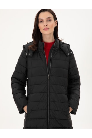 Pierre Cardin Kadın Siyah Kaban 50297299-vr046 Siyah