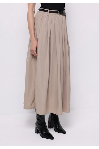 Colin's Colins Maxi Length Düz Kadın Kahverengi Etek Cl1075559 Q1.v1 Vzn Vizon