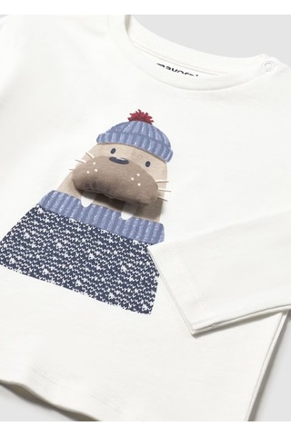 Mayoral Erkek Bebek T-shirt 2070 Krem
