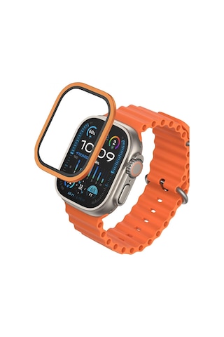 Apple Uyumlu Watch Ultra 1 / 2 / 3 49mm Safir Titanyum Saat Ekran Koruyucu