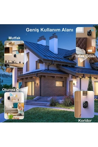 Kablosuz Kapı Zili Ledli Uzaktan Kumandalı Işıklı Kapı Zili