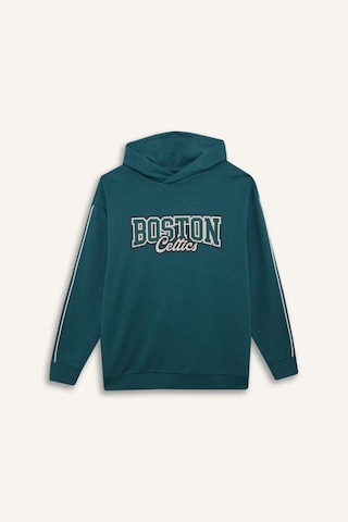 Defacto Defactofit Nba Boston Celtics Boxy Fit Kapüşonlu Modal Sweatshirt E8948ax25augn756 Yeşil-gn756
