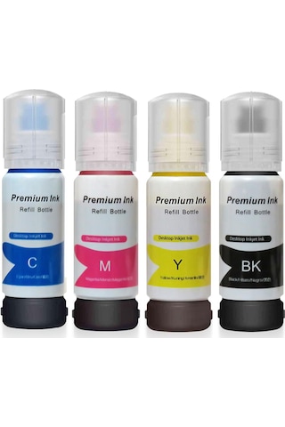 Epson Ecotank L3252 101 103 Uyumlu Mürekkep Seti 5x70ml + Extra Siyah