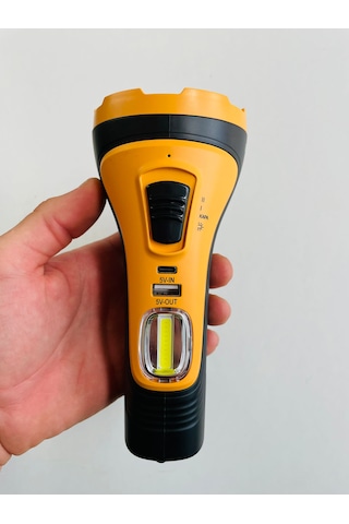 Gold Silver 7w El Feneri Siyah