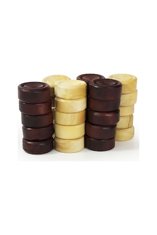 Helena Wood Art Şimşir Mini Tavla Pulu 17Mm